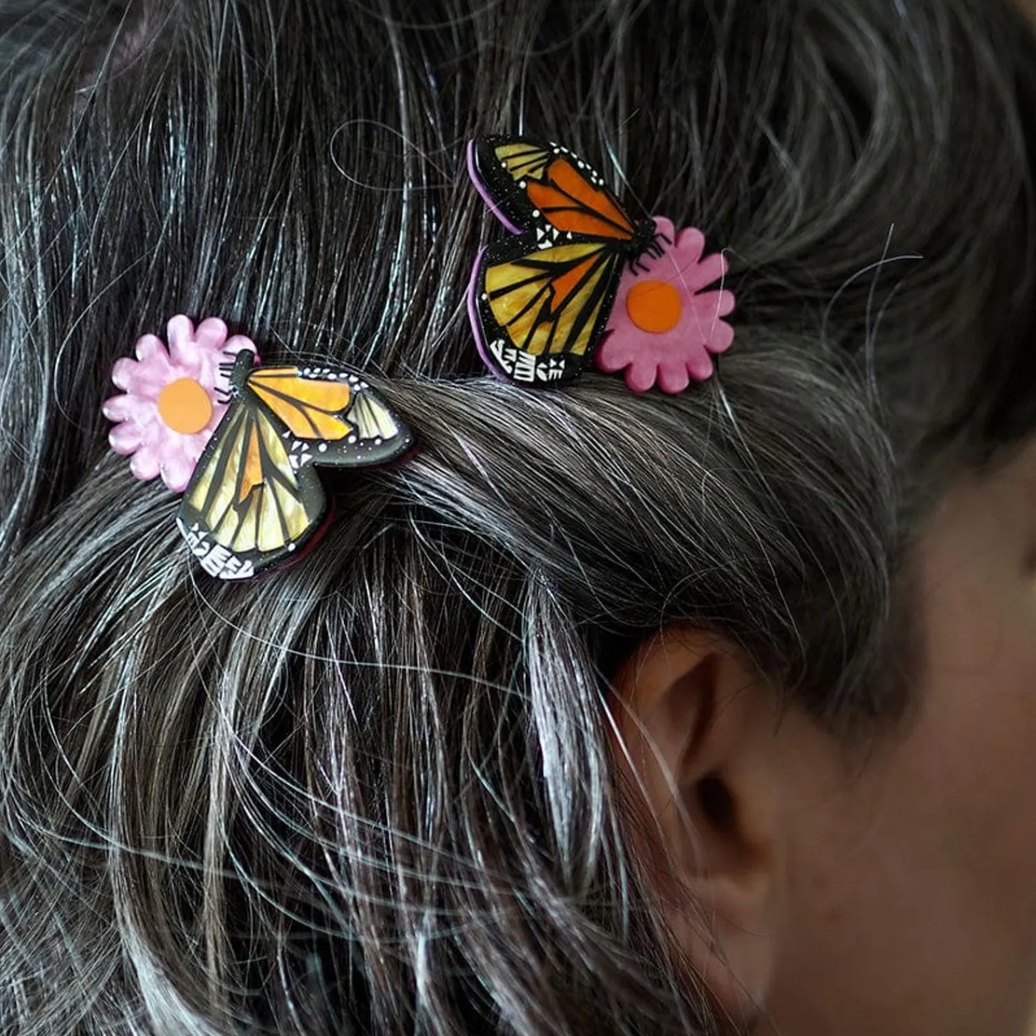 A Butterfly Named Flutter Hair Clips Set - 2 Piece^Erstwilder Best