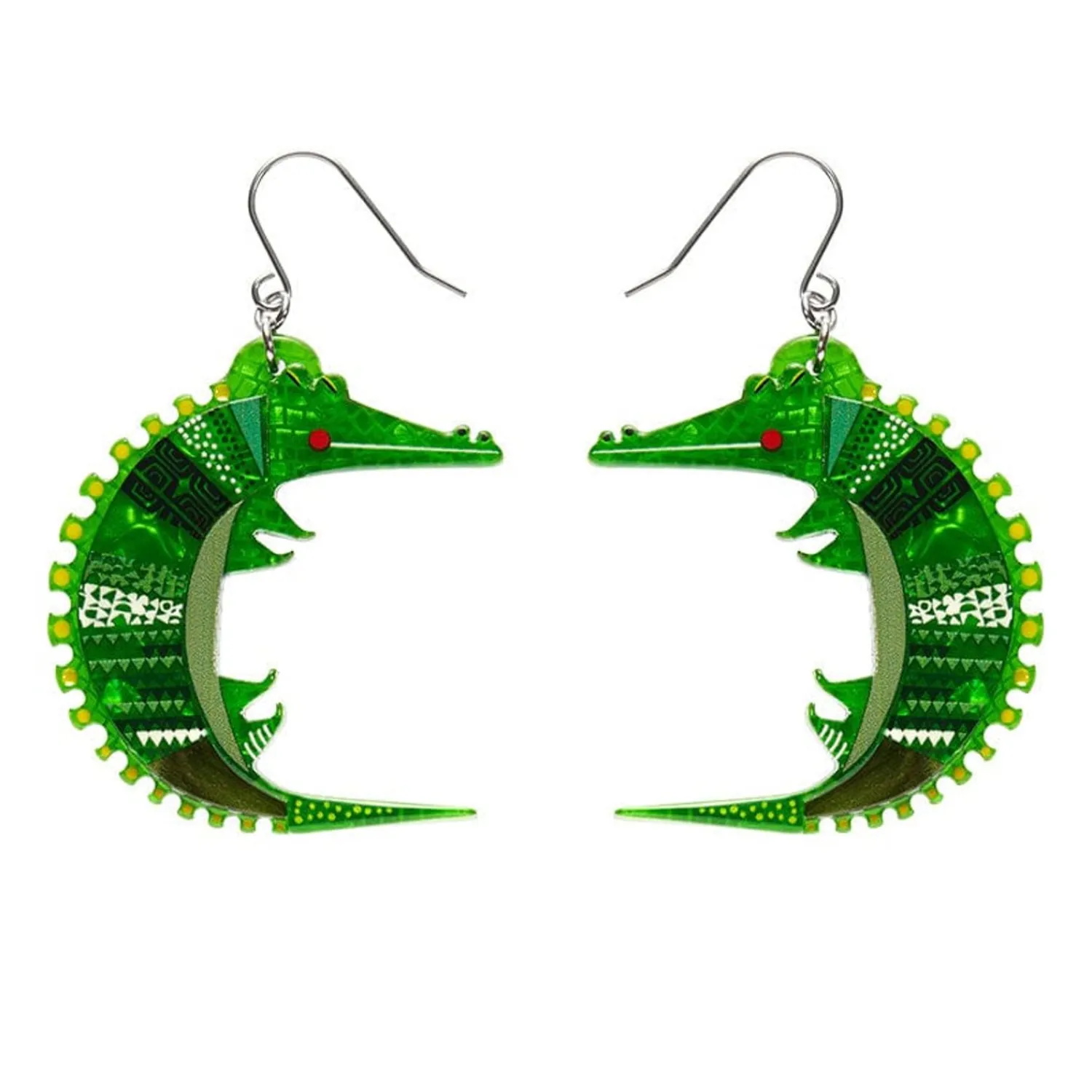 A Crocodile Named Growl Drop Earrings^Erstwilder Best