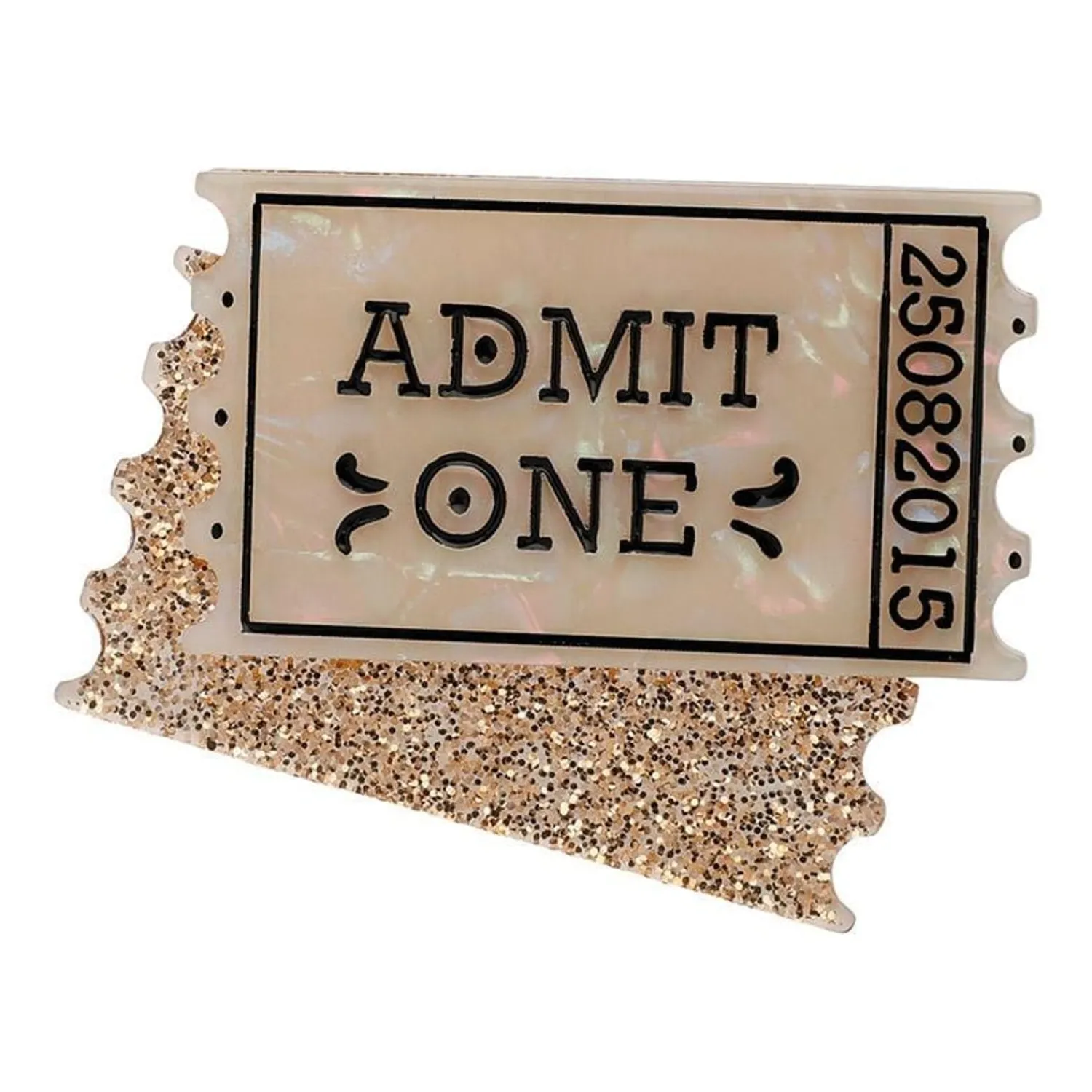 Admit One Ticket Brooch^Erstwilder Online