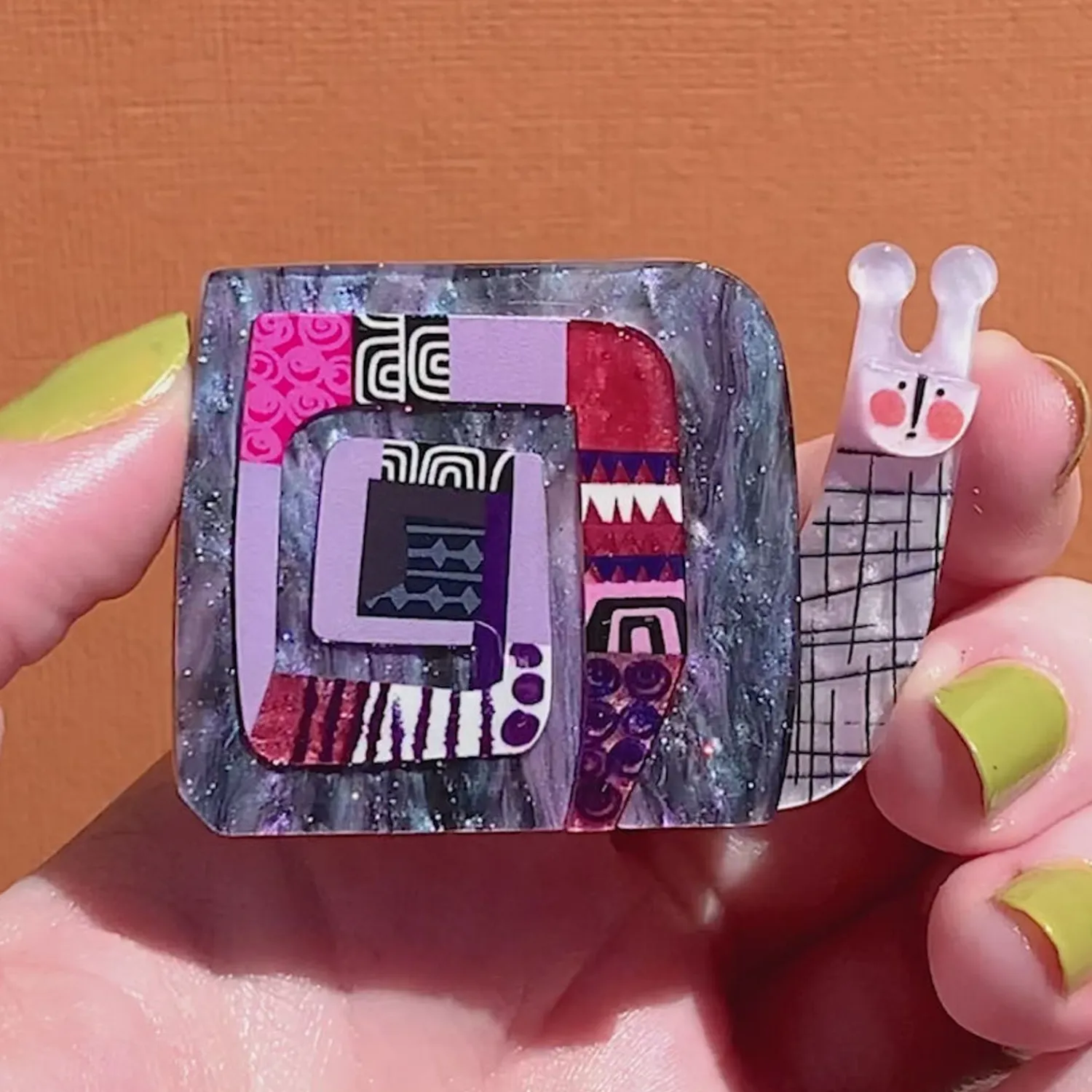 A Snail Named Whoosh Brooch^Erstwilder Clearance