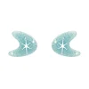 Atomic Boomerang Glitter Stud Earrings - Blue^Erstwilder