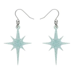 Atomic Star Glitter Drop Earring - Blue^Erstwilder Hot