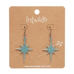Atomic Star Glitter Drop Earring - Blue^Erstwilder Hot
