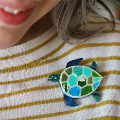 A Turtle Named Groan Brooch^Erstwilder Online