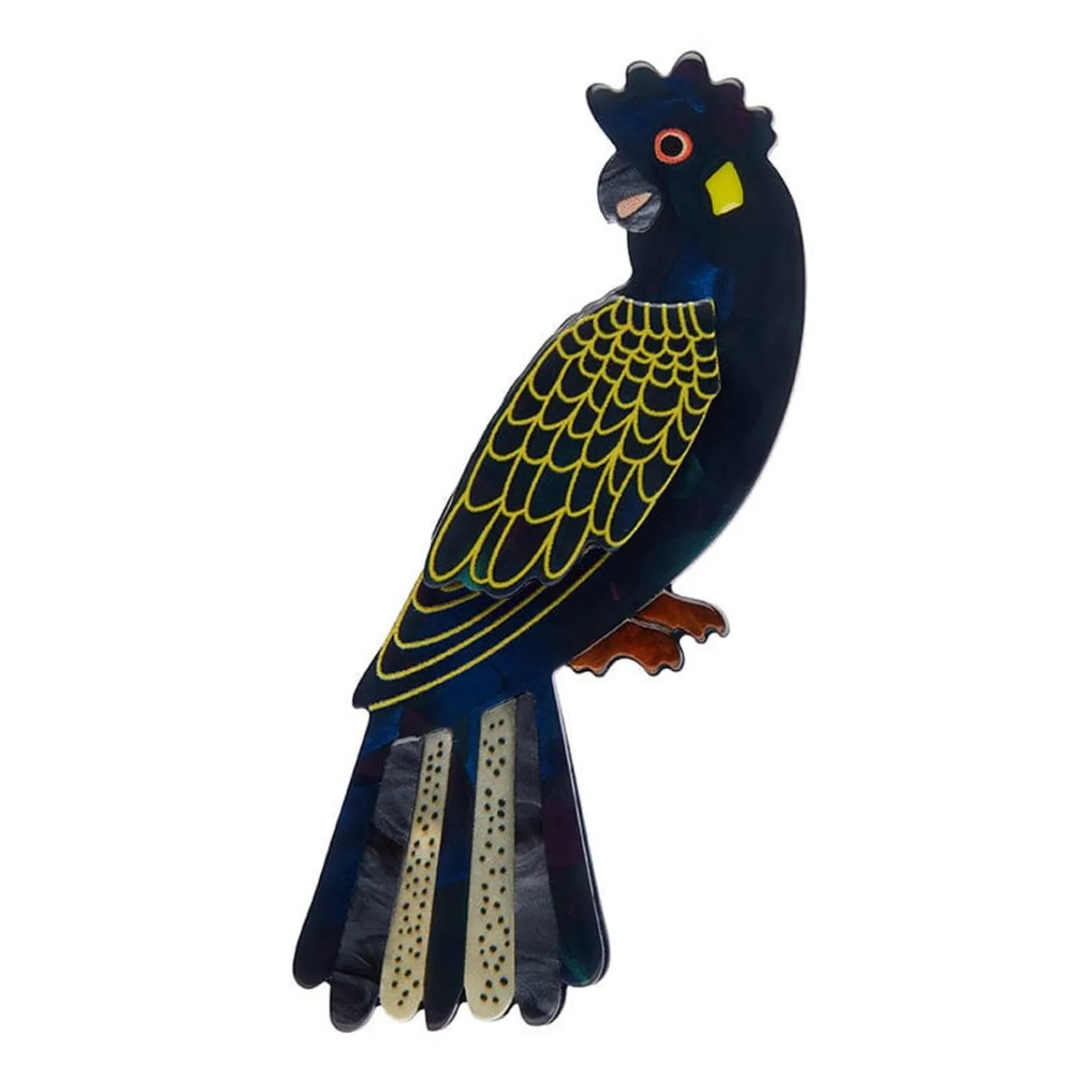 Bella The Black Cockatoo Brooch^Erstwilder Clearance