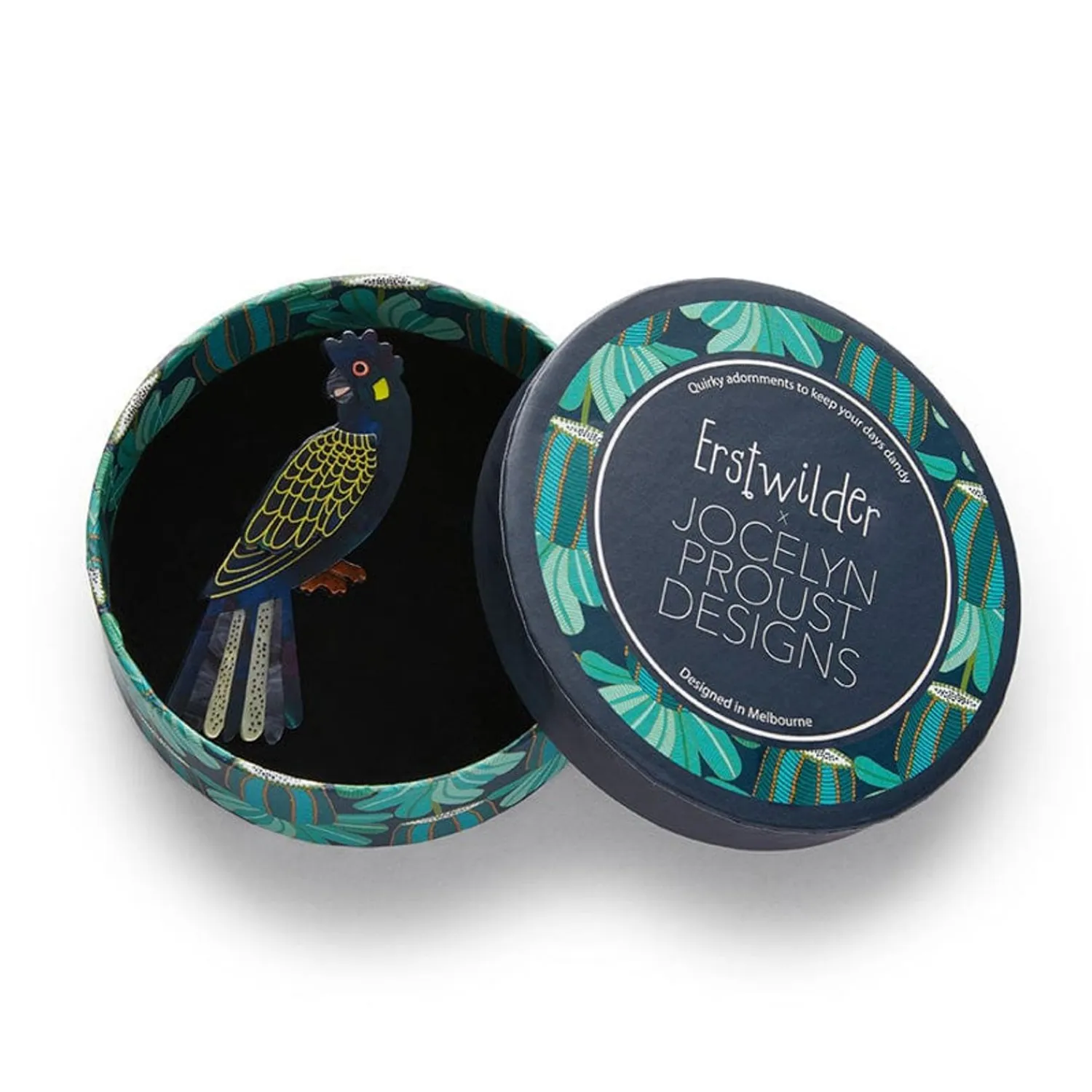 Bella The Black Cockatoo Brooch^Erstwilder Clearance