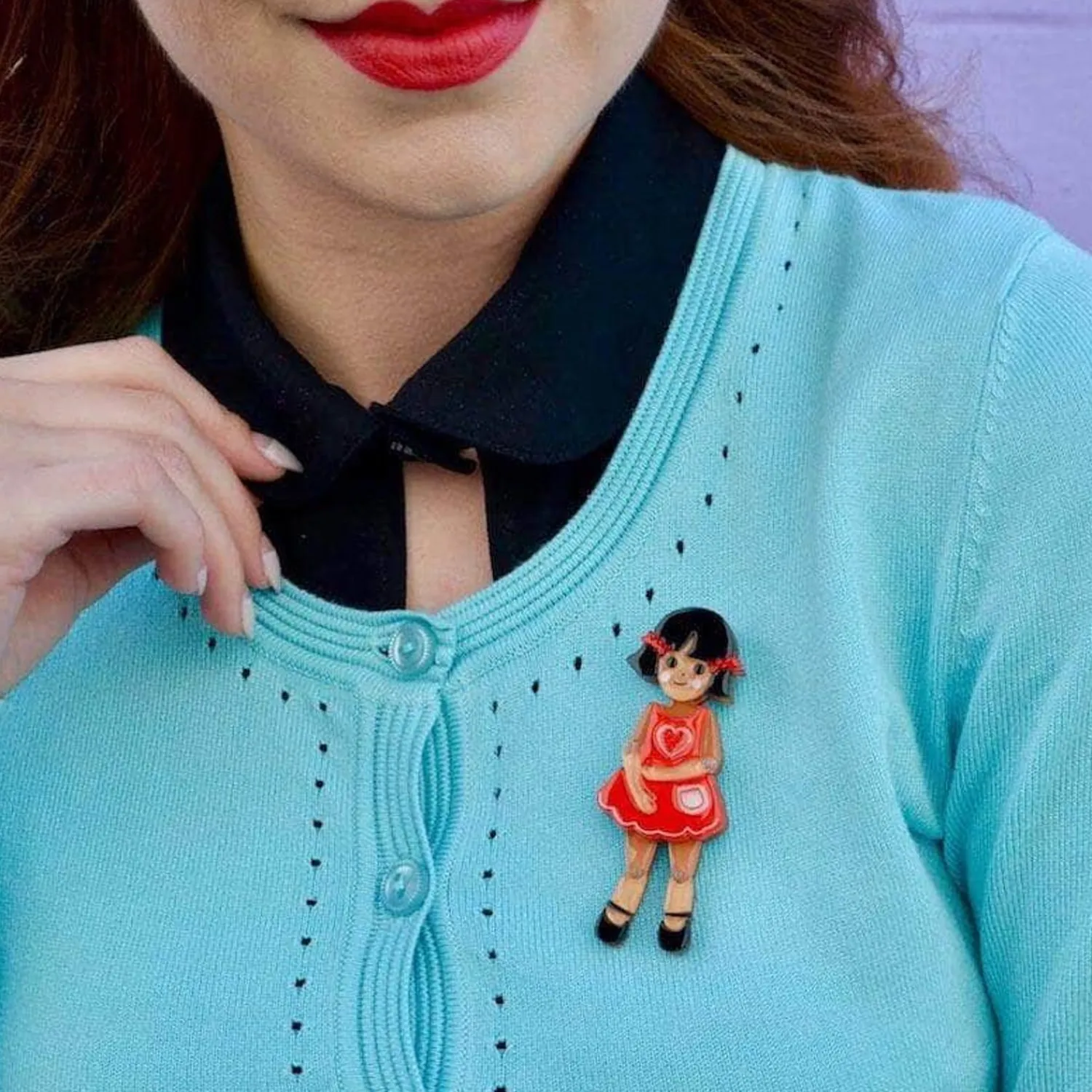 Bendy Wendy Doll Brooch^Erstwilder Hot