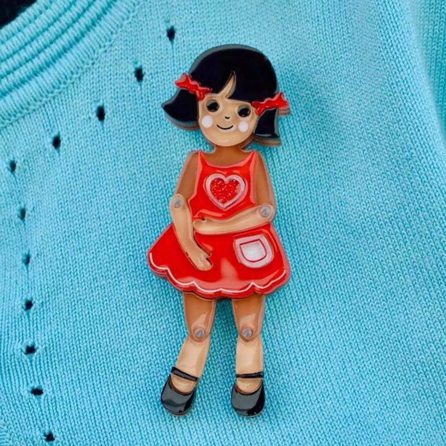 Bendy Wendy Doll Brooch^Erstwilder Hot