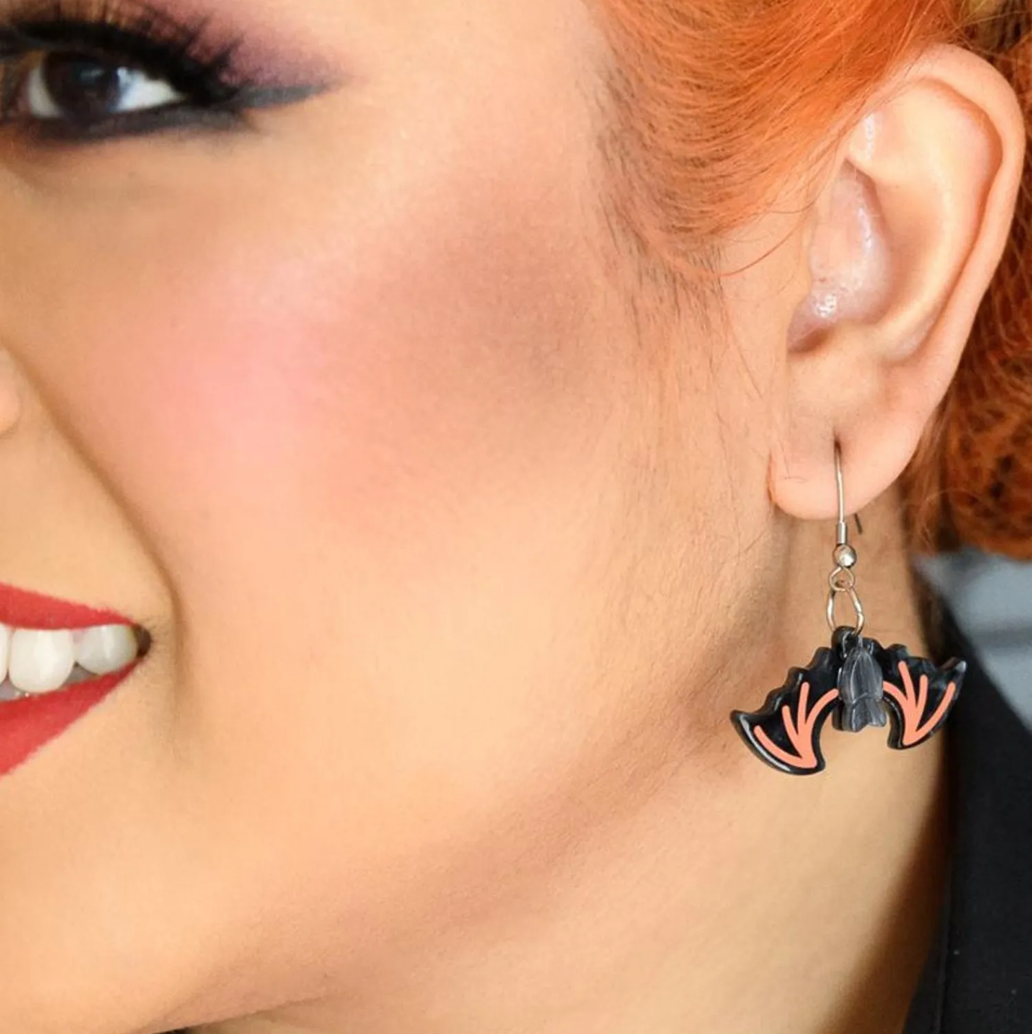 Bite Night Bat Earrings^Erstwilder New