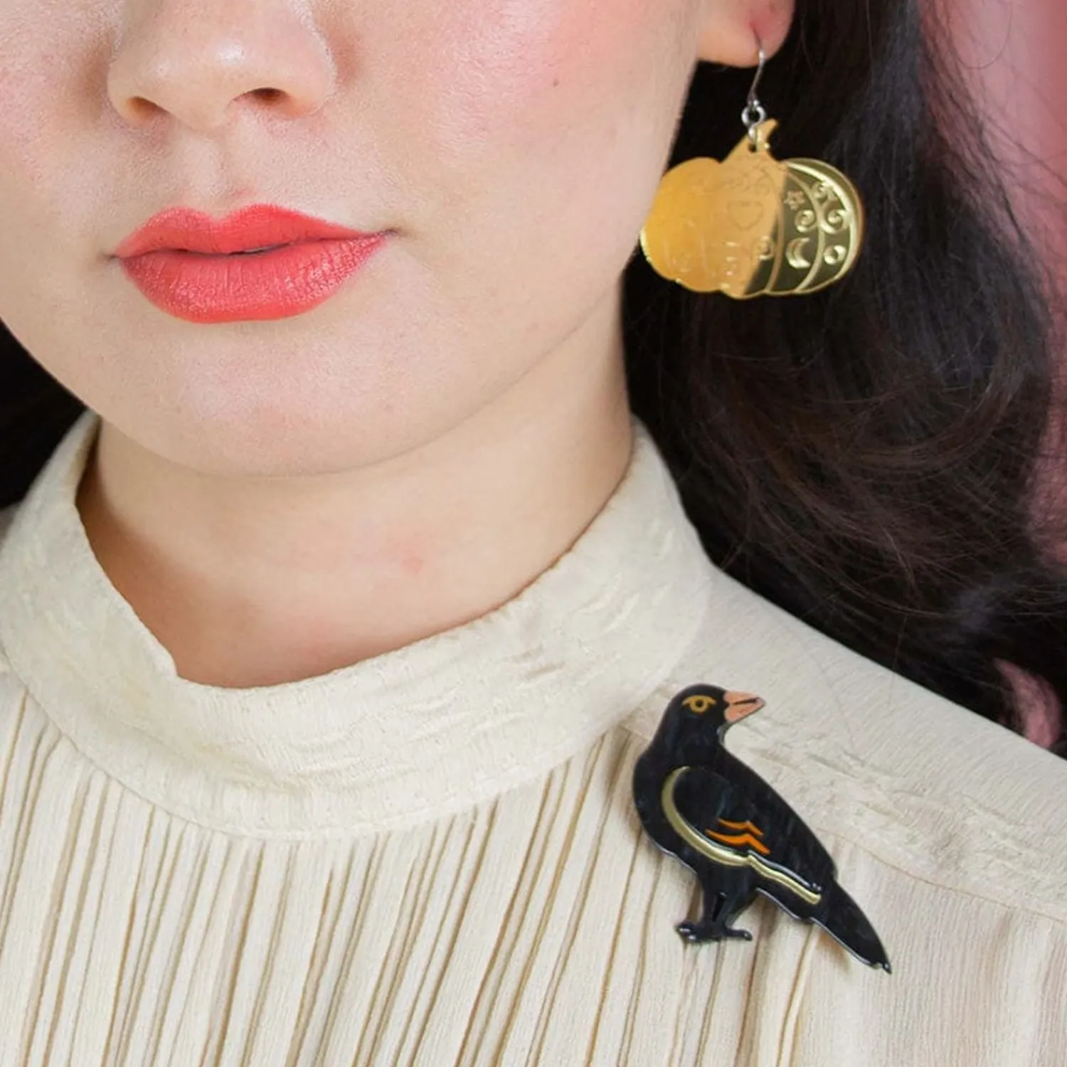 Black As Night Brooch^Erstwilder Outlet