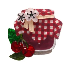 Black Cherry Bounce Brooch^Erstwilder Sale