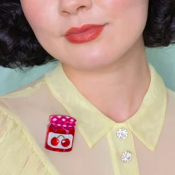 Black Cherry Precious Preserve Mini Brooch^Erstwilder Outlet