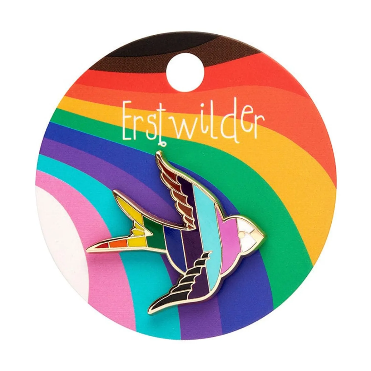 Bluebird Of Happiness For All Enamel Pin^Erstwilder Clearance