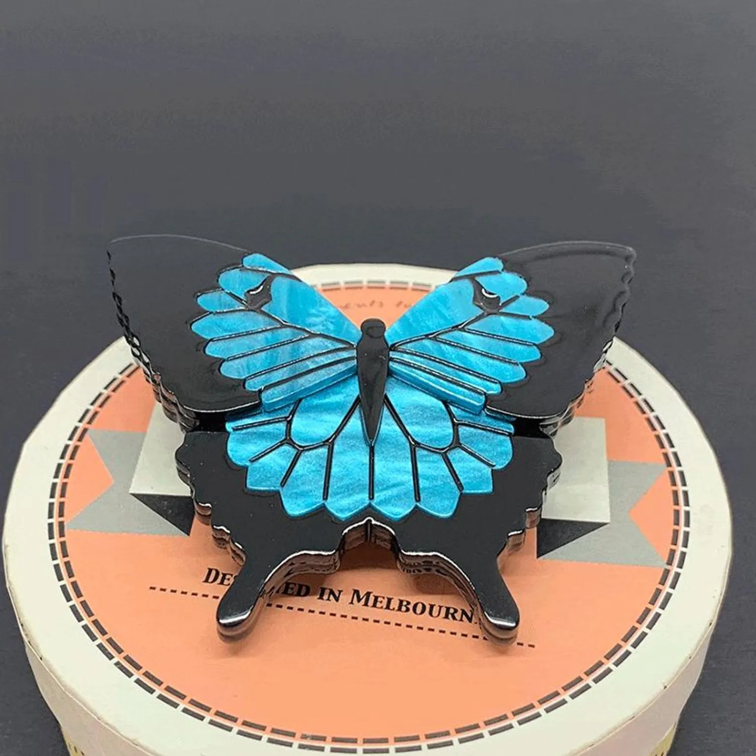 Blue Emperor Brooch^Erstwilder New