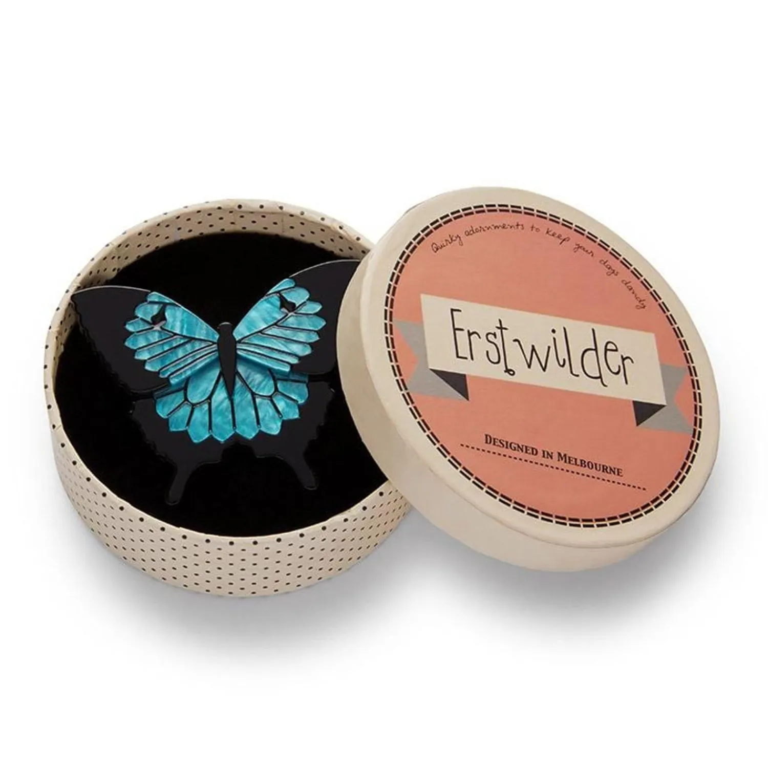 Blue Emperor Brooch^Erstwilder New