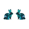 Bunny Chunky Glitter Resin Stud Earrings - Green^Erstwilder Sale