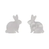 Bunny Ripple Resin Stud Earrings - White^Erstwilder Sale