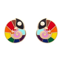 Carmel'S Colourful Chameleon Enamel Stud Earrings^Erstwilder Clearance