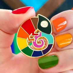 Carmel'S Colourful Chameleon Enamel Pin^Erstwilder Best