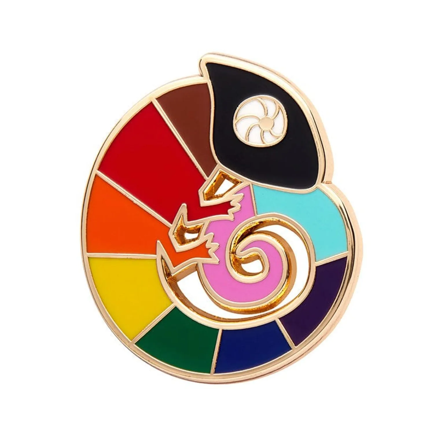 Carmel'S Colourful Chameleon Enamel Pin^Erstwilder Best