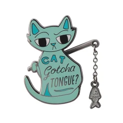 Cat Got Your Tongue Enamel Pin^Erstwilder Clearance