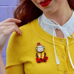 Charley Chimp Brooch^Erstwilder Outlet