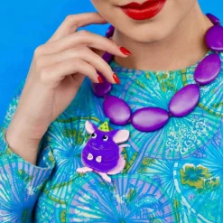 Chaz The Chinchilla Brooch^Erstwilder Outlet