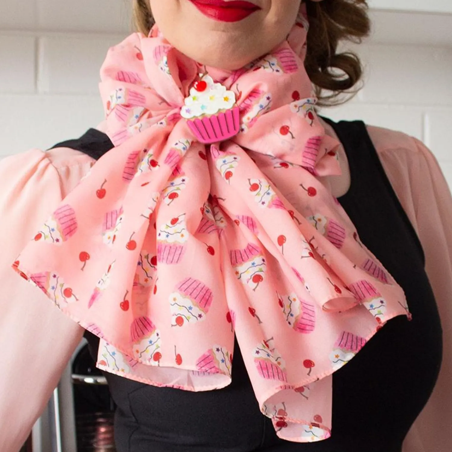Cherry On Top Neck Scarf^Erstwilder