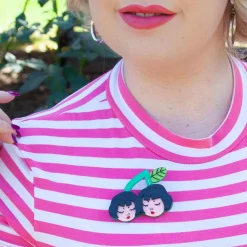 Cherry Twins Brooch^Erstwilder Outlet