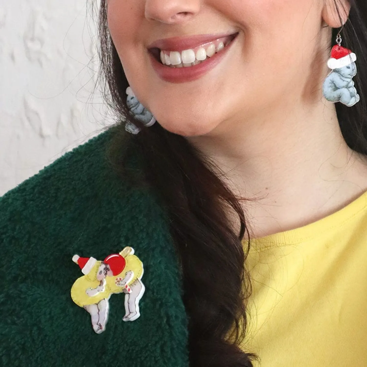 Christmas Kisses Brooch^Erstwilder Clearance