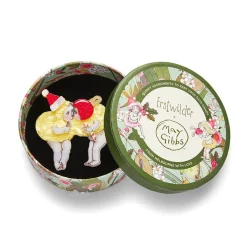 Christmas Kisses Brooch^Erstwilder Clearance