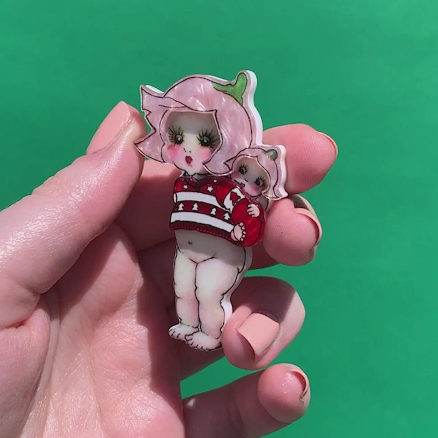 Christmas Sweater Petal Brooch^Erstwilder Best