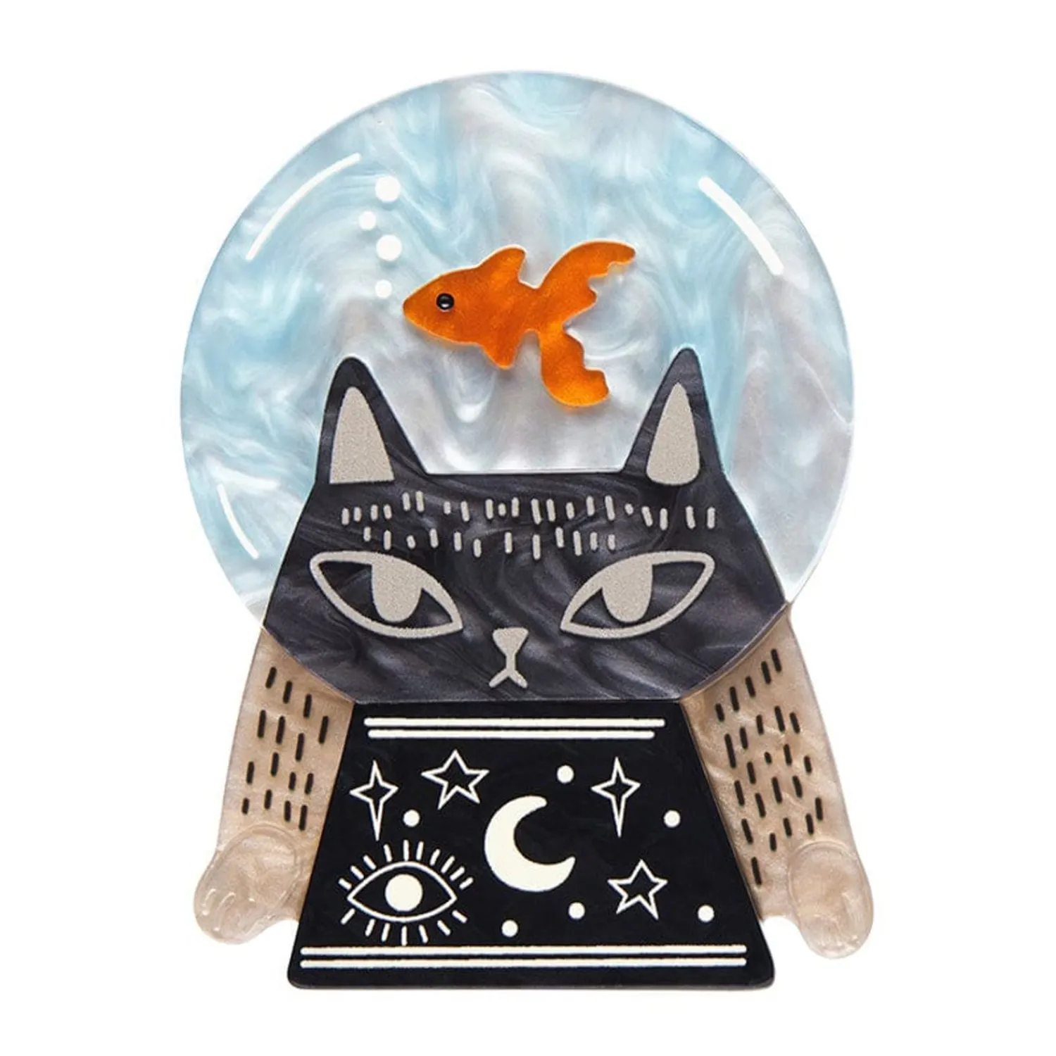 Clairvoyant Cat Brooch^Erstwilder Discount