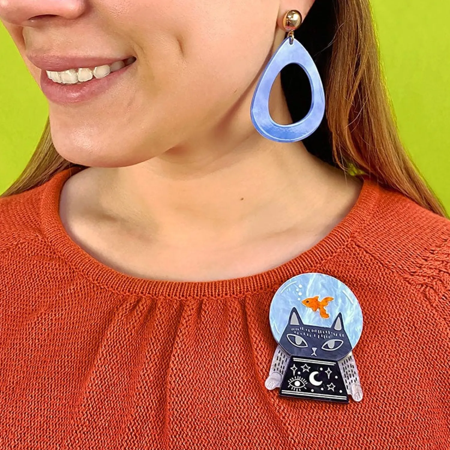 Clairvoyant Cat Brooch^Erstwilder Discount