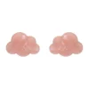 Cloud Solid Glitter Resin Stud Earrings - Pink^Erstwilder