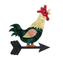 Cockadoodle Doo Brooch^Erstwilder Best