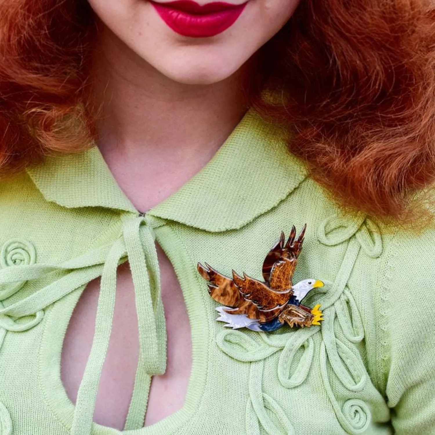 Comeback Kid Eagle Brooch^Erstwilder