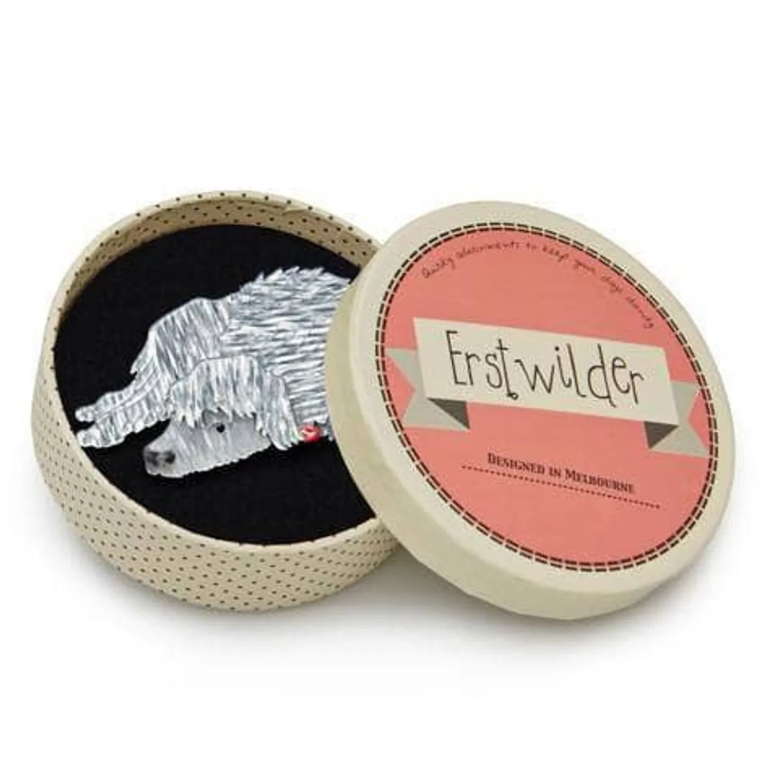 Conan The Content Dog Brooch^Erstwilder Outlet