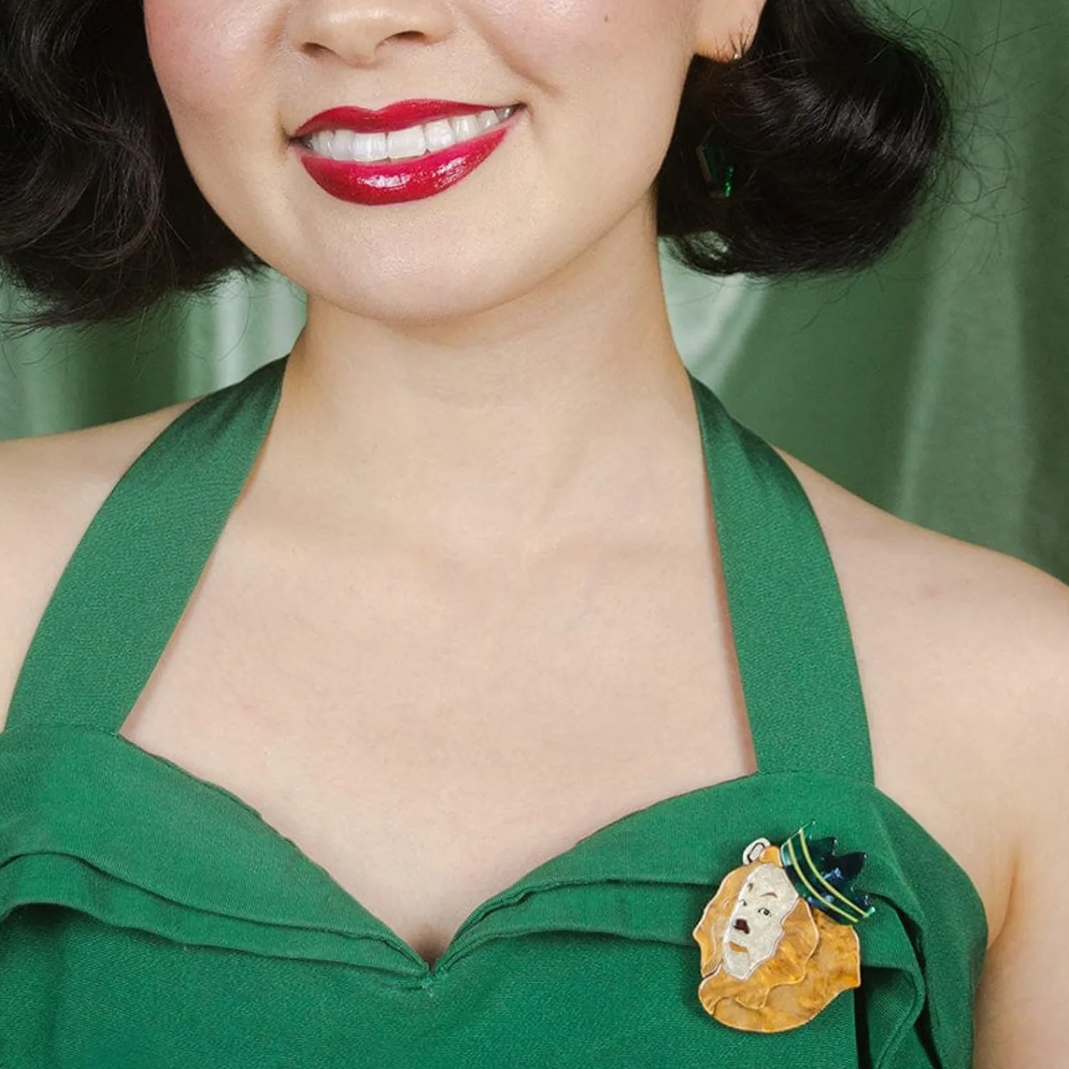 Cowardly Lion Brooch^Erstwilder Outlet