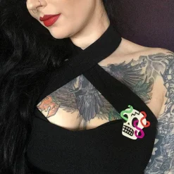 Creepy Cranium Brooch^Erstwilder Sale