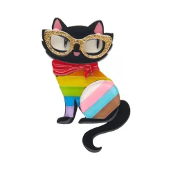 Elissa The Rainbow Cat Brooch^Erstwilder Clearance