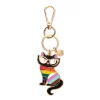 Elissa The Rainbow Cat Enamel Key Ring^Erstwilder Discount