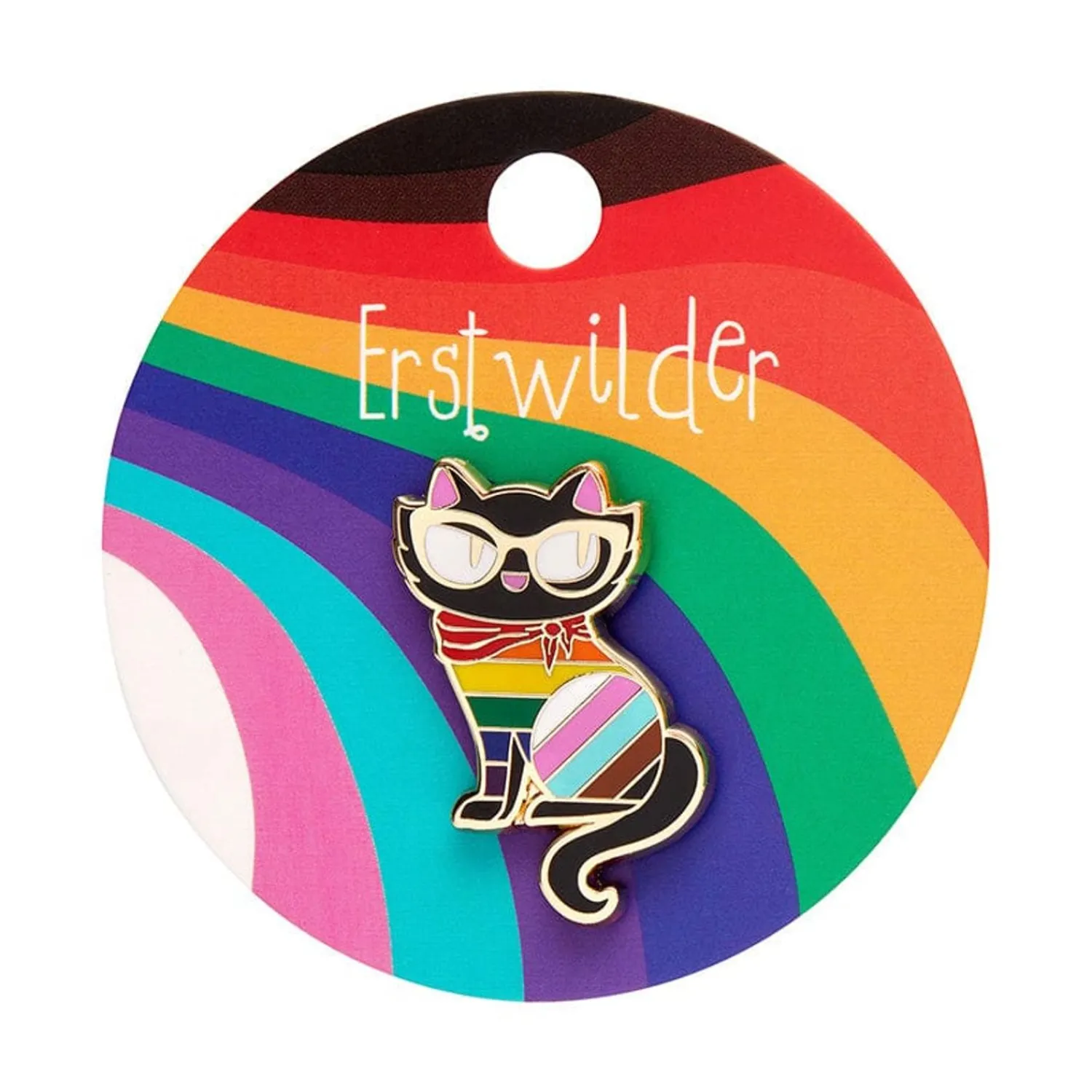 Elissa The Rainbow Cat Enamel Pin^Erstwilder Sale