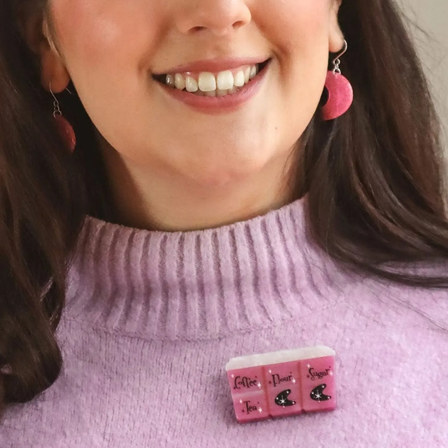 Essential Ingredients Brooch - Pink^Erstwilder