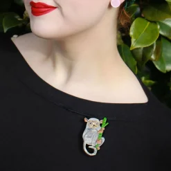 Eyes Wide Open Tarsier Brooch^Erstwilder Online
