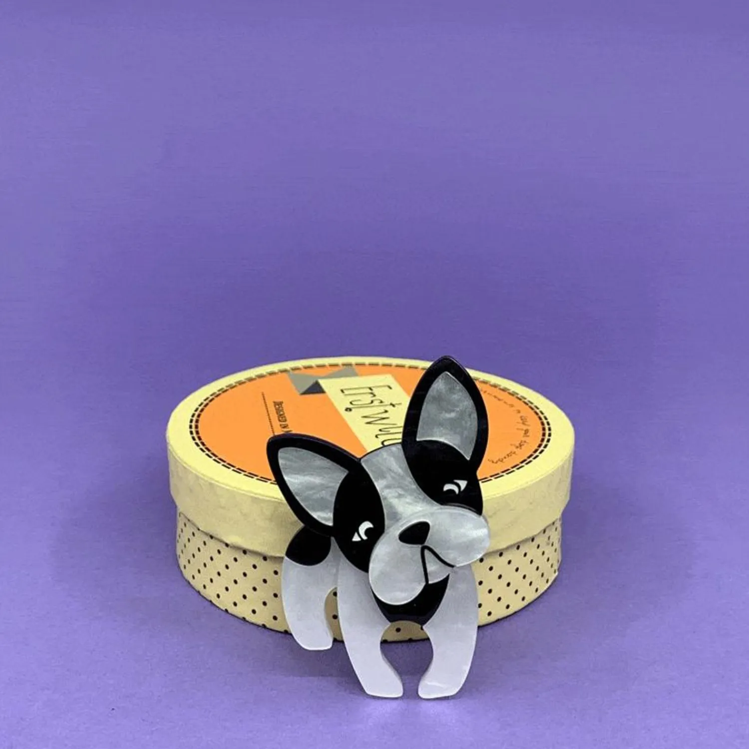 Fabian The French Bulldog Brooch^Erstwilder Hot