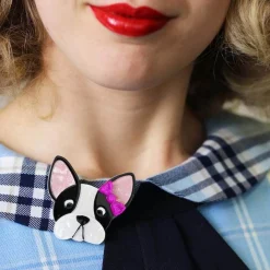 Felicia The Frenchie Dog Brooch^Erstwilder Best