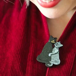 Feline Embrace Brooch^Erstwilder