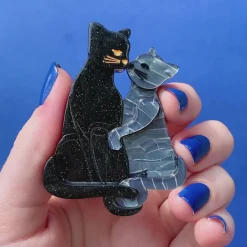 Feline Embrace Brooch^Erstwilder