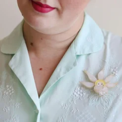 Flannel Flower Brooch^Erstwilder Online